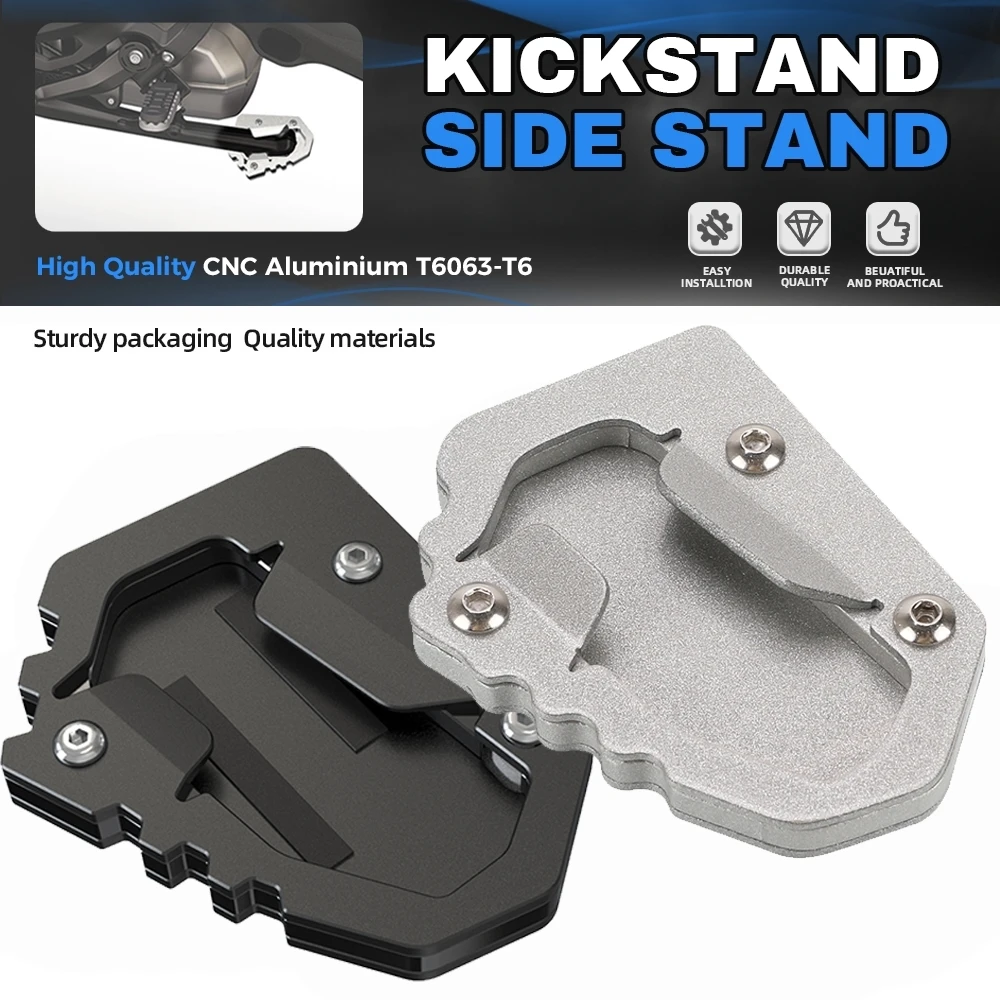 Side Kickstand Extension Plate For BMW R1300 GS R 1300 GS Adventure R1300GS 2023 2024 Motorcycle Stand Enlarger Support Foot Pad