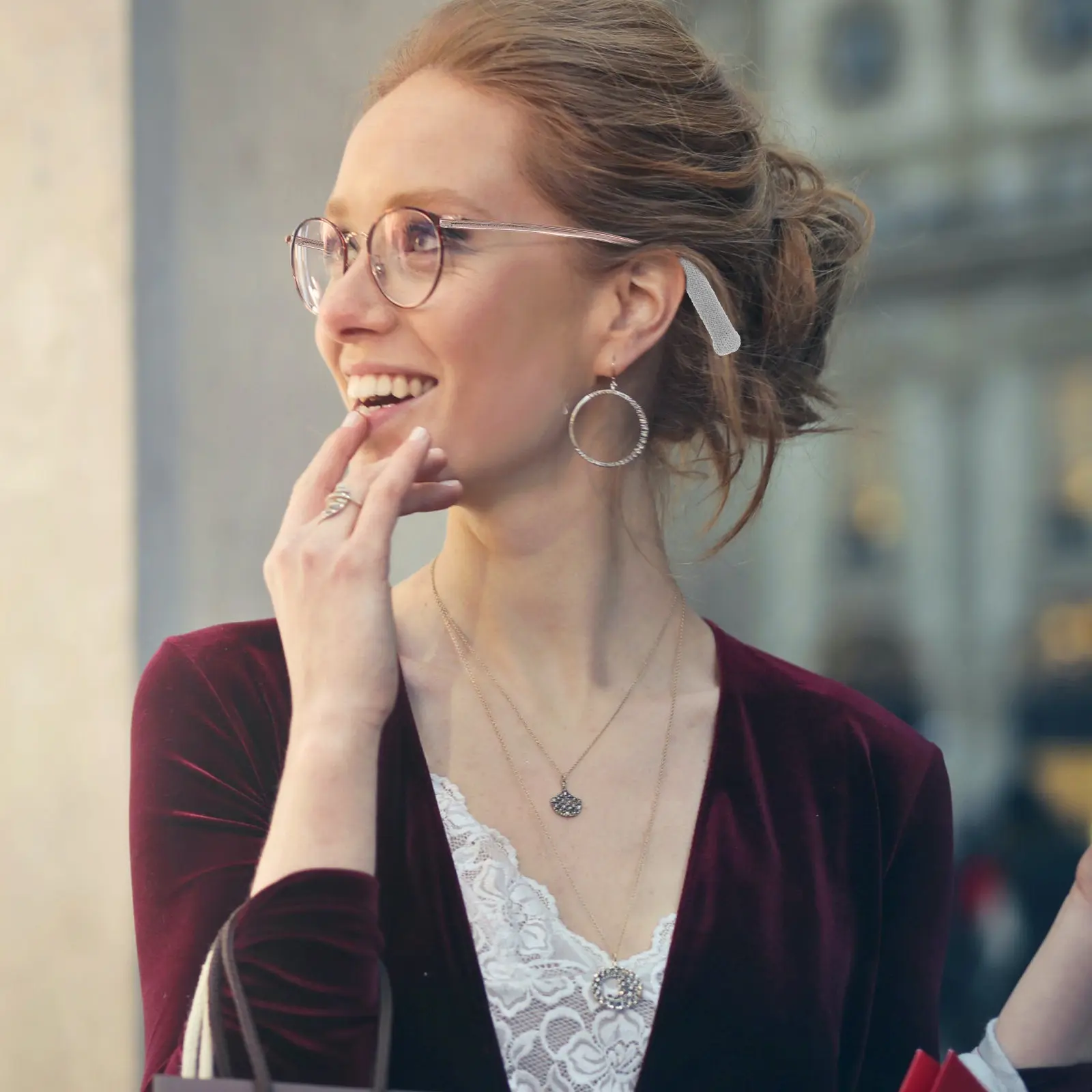 

2 пары мягких, приятных для кожи, нескользящих накладок на дужки очков для солнцезащитных, корригирующих и спортивных очков, обеспечивающих комфорт