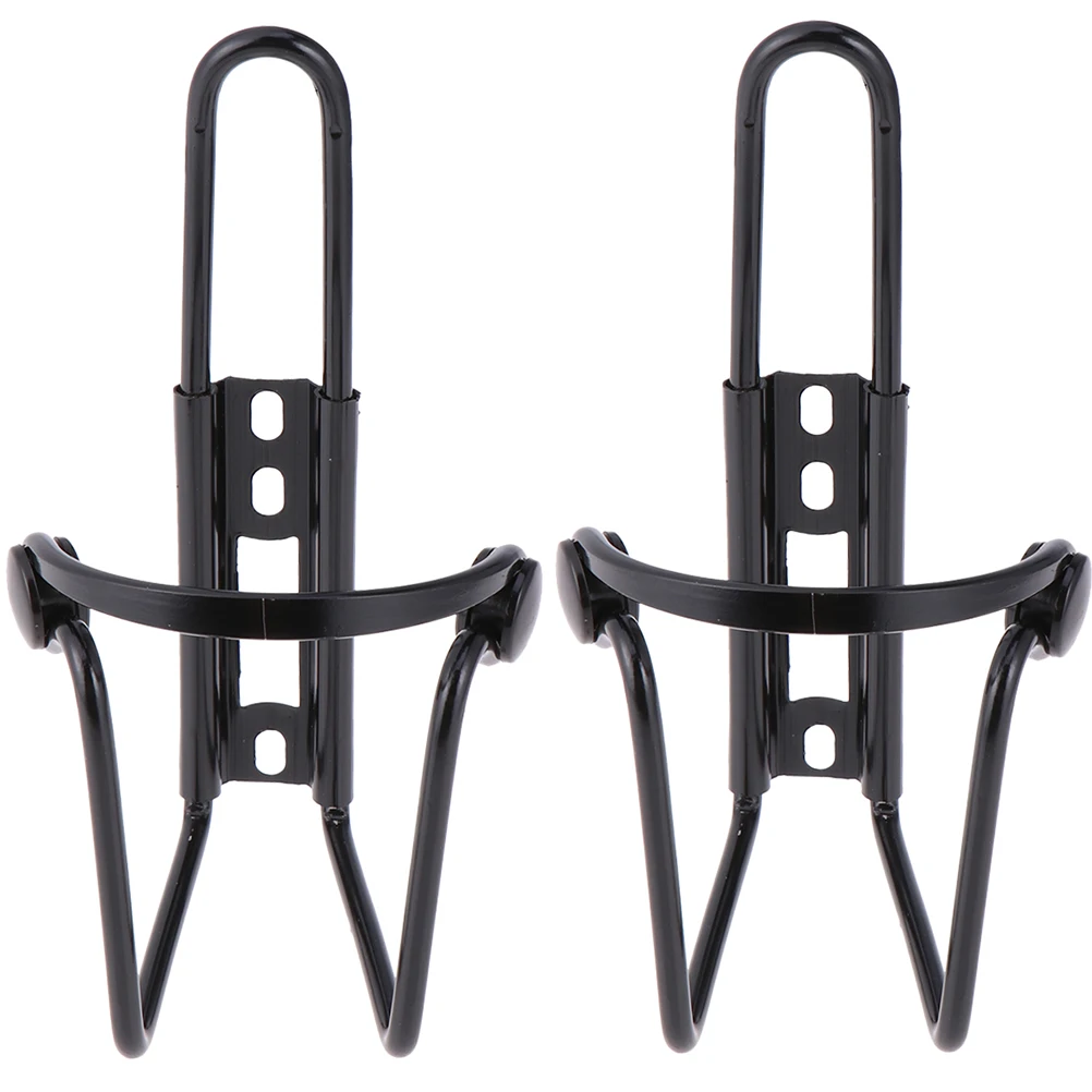 

2pcs Water Durable Water Bottle Cage Bike Bottle Holder Alloy Lightweight Bike Bicycle Motorcycle Holder Black Fits Most