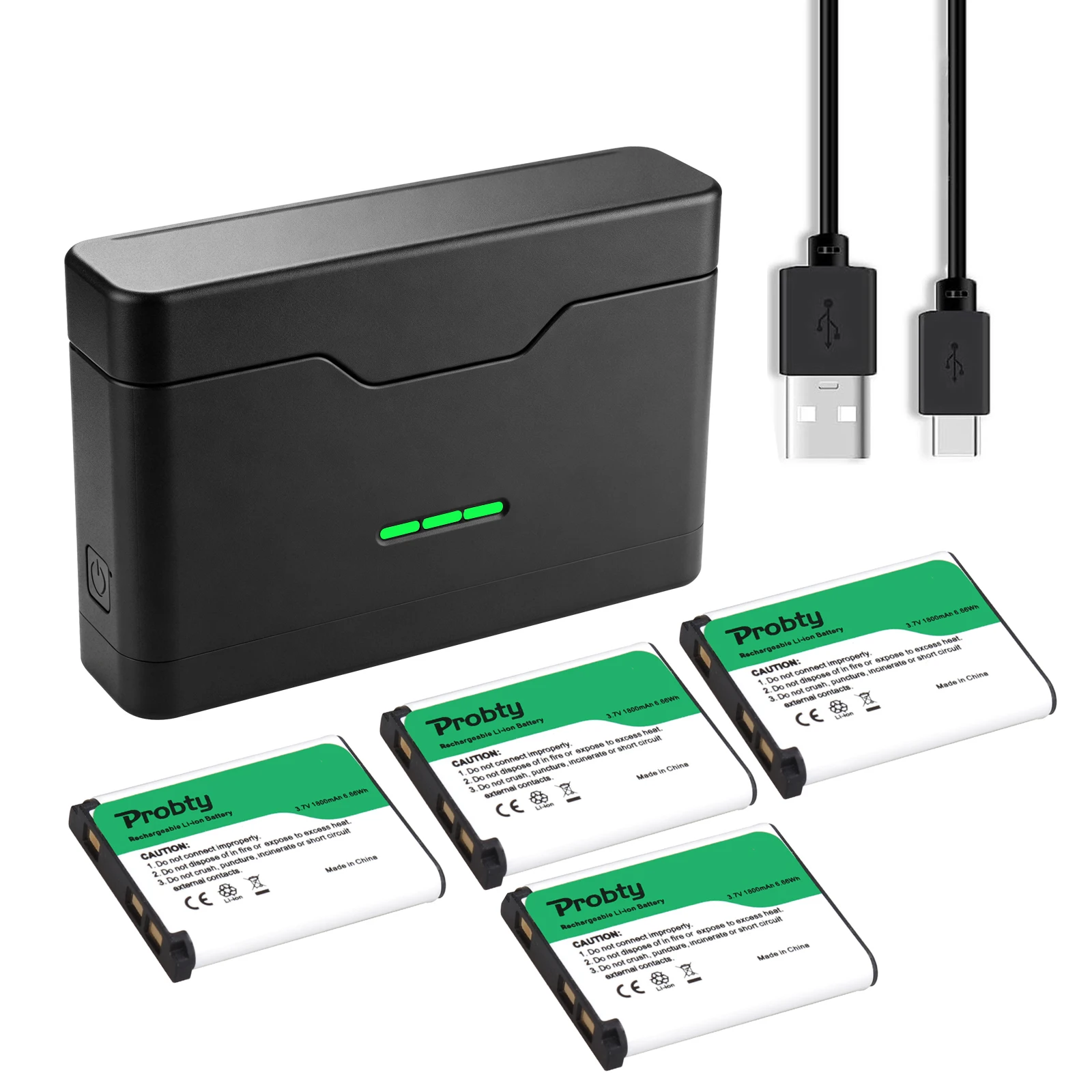 1800mAh EN-EL10 LI-40B LI-42B Battery+3‑Slot chargerr for Olympus Li 40B 42B, Nikon EN EL10, FinePix XP50 T550 XP70 XP60