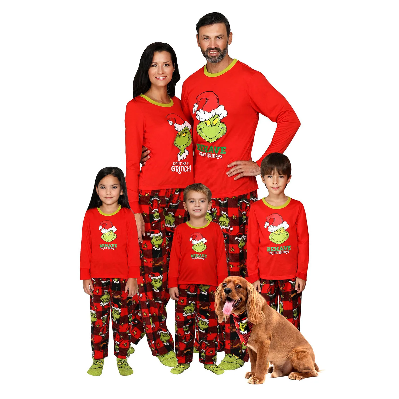 Christmas Family Matching Pajamas Set Mother Father Child Baby Cartoon Print Pajamas Home Clothes Set Family Look Pyjamas