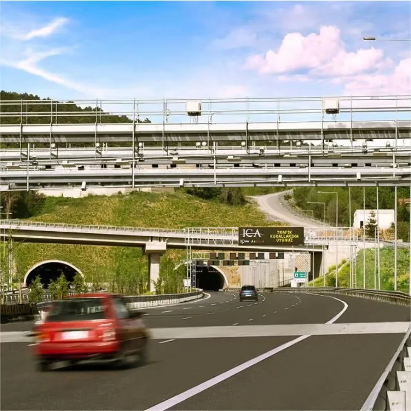 Señal de Tráfico LED Ámbar, Panel VMS Digital, Mensaje Variable, Límite de Velocidad, Control de Carriles