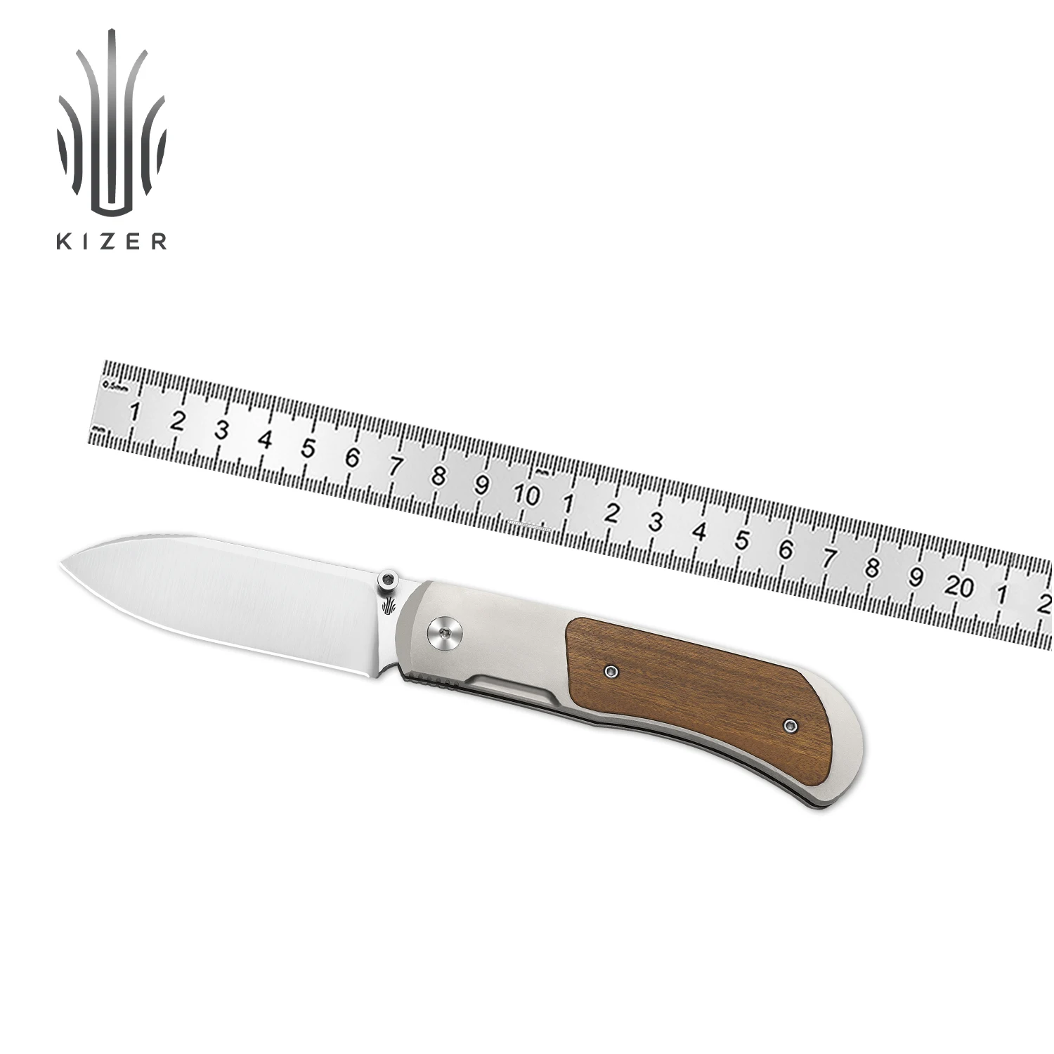 ไคเซอร์ EDC มีดพับพกพาไทโช คิ 4761 เอ 1/A2/A3/A4 ไทเทเนียมพร้อมใบมีด S45VN/M390 แบบพกพามีดล่าสัตว์กลางแจ้ง