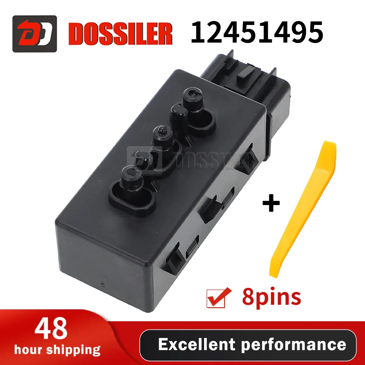 12451495 Dossiler Left Driver Side Power Seat Adjust Control Switch For Chevrolet Cruze Silverado GMC Cadillac Sierra Buick