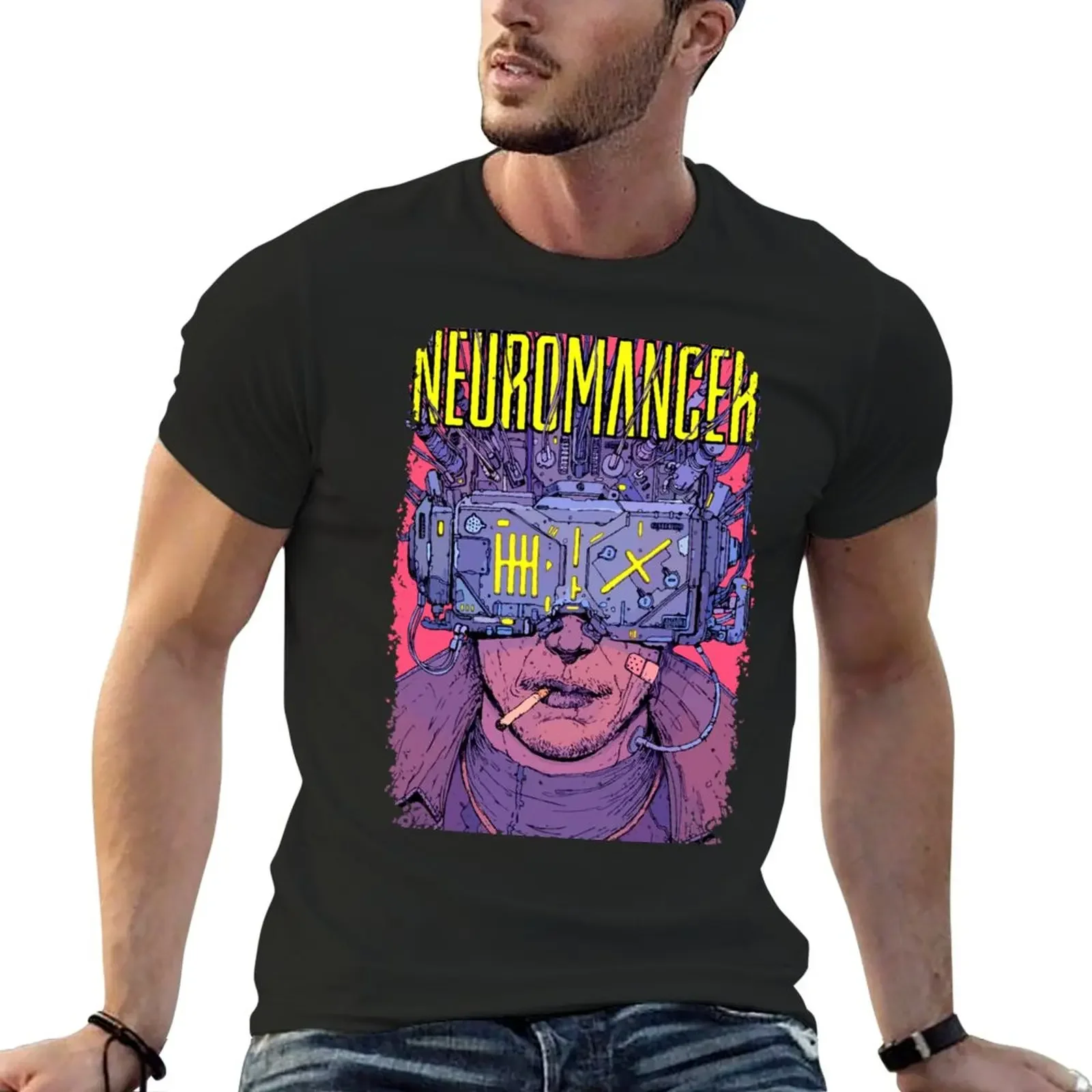 

Neuromancer T-Shirt customs sublime Short sleeve tee men