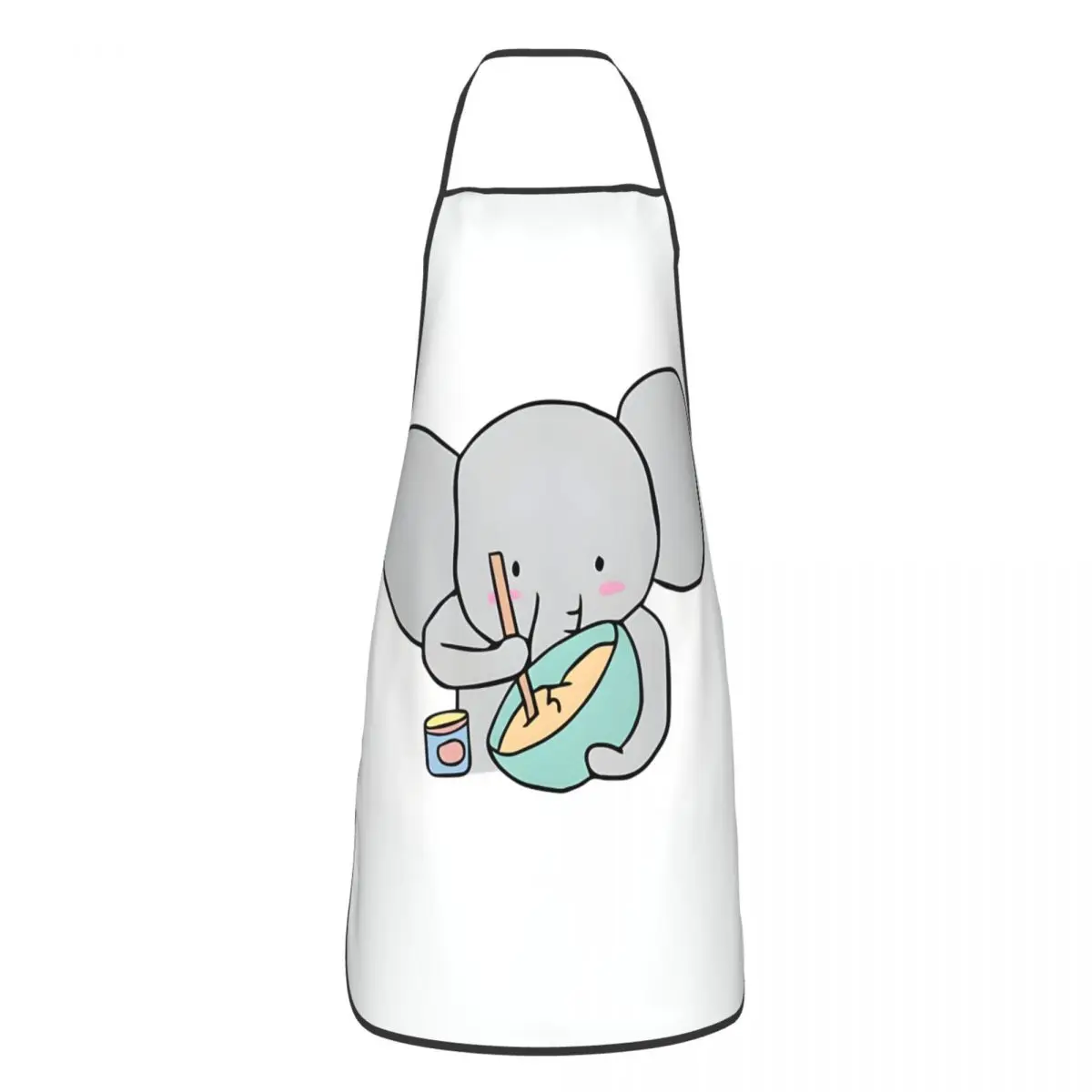 Unisex Cute Elephant Cooking, Mother Elephant Cooking Bib Apron Women Men Tablier Cuisine for Cooking Kitchen Cute Cooking