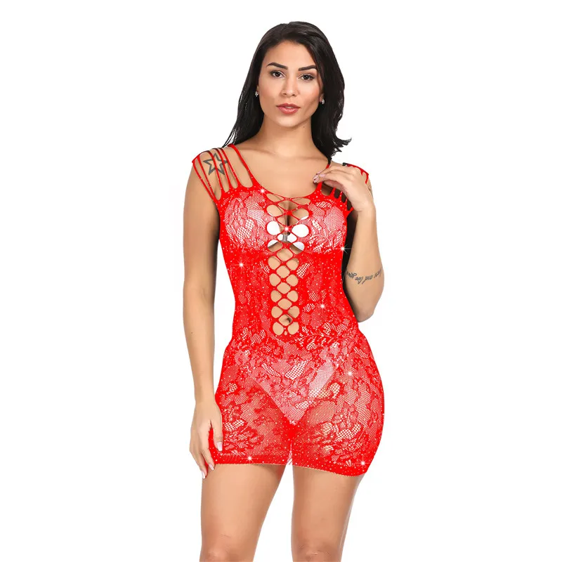 Mini robe transparente pour femme, évidée en fibre, avec batterie, tenue de soirée éducative, boîte de nuit, tenues féminines, été