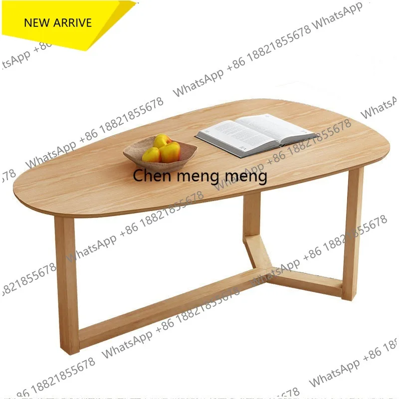 

M178 Nordic pure solid wood coffee table mango table creative water drop simple log designer coffee table