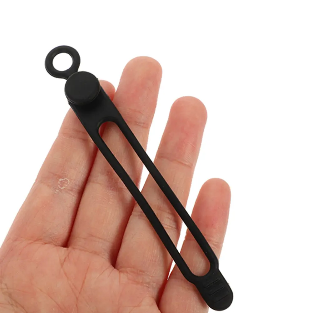 

10 шт. многофункциональных силиконовых стяжек для кабелей, многоразовые органайзеры для USB-кабелей, наушников, проводов, для дома и офиса