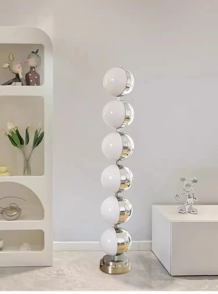 Custom China wholesale home decor chrome floor lamp, suitable for living rooms