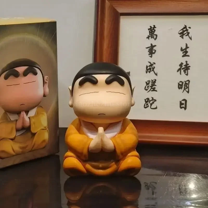 10cm Crayon Shin-Chan Cos Buddha Action Figure Toys Shin-Chan Figuras Kawaii Doll Gk Collection Model Statue Gift For Children