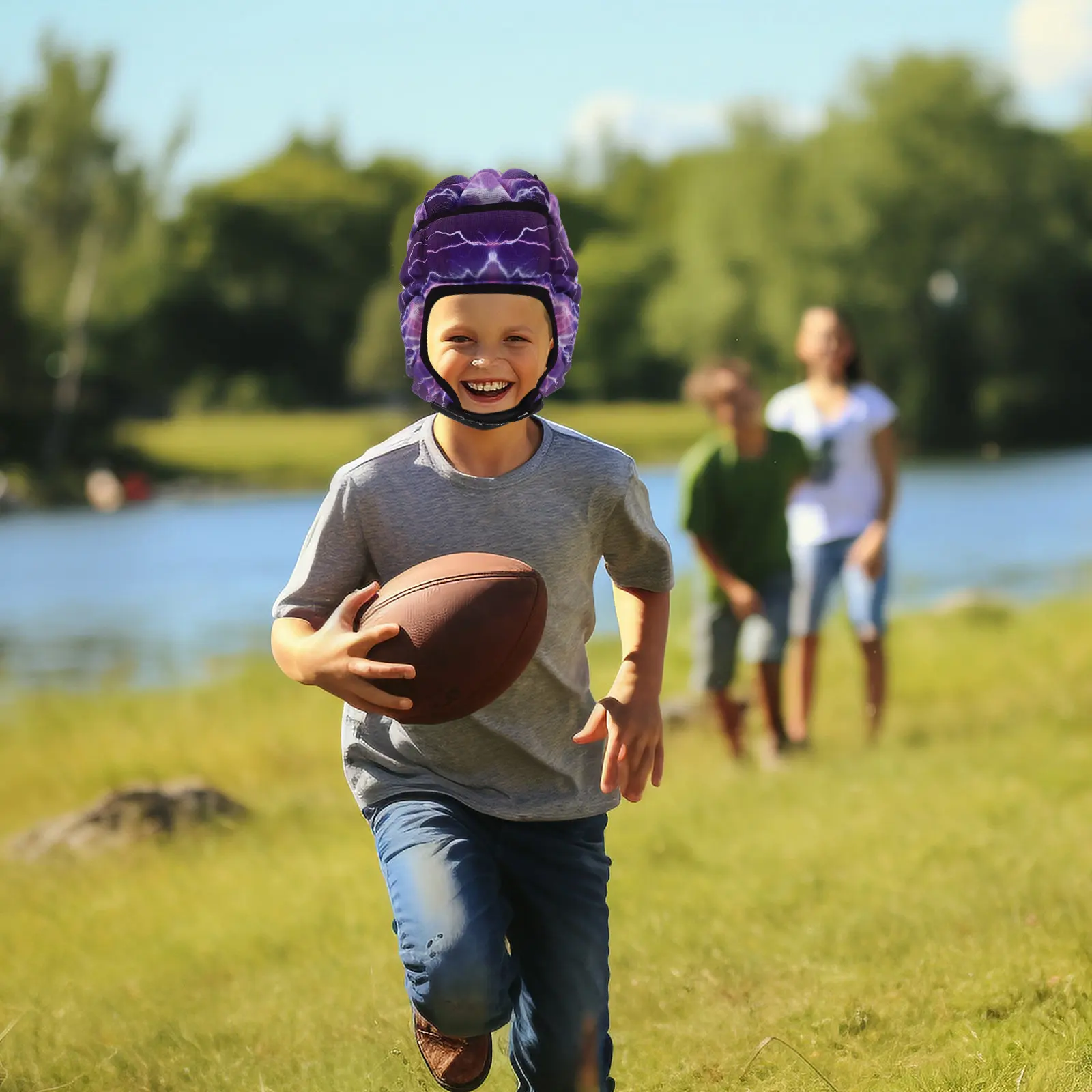 

Регулируемая защитная шапка для головы от ударов для регби, футбола, бейсбола, вратарей: безопасность и комфорт