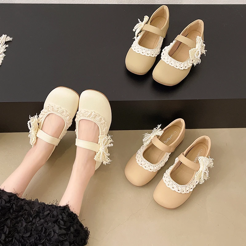 

Универсальные французские туфли на одинарном каблуке в стиле ретро, женские весенне-осенние туфли Мэри Джейн на мягкой подошве, весна-осень 2023 г.