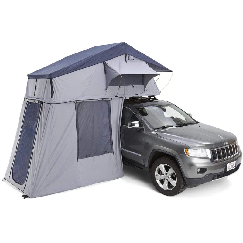 

3-4 Person 4x4 Road Outdoor Family Camping Waterproof Canvas Double Layer Aluminum Frame Soft Shell Car Roof Top Tent