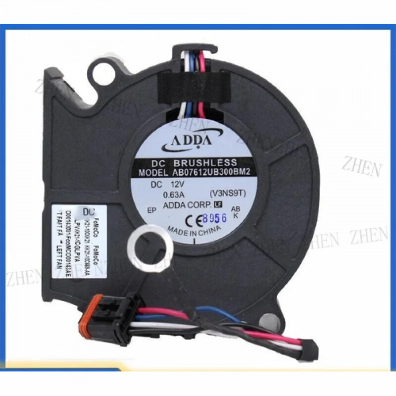 

Y ДЛЯ ADDA AB07612UB300BM2 12 В 0,63 А 7,7 см 4-контактный турбовентилятор