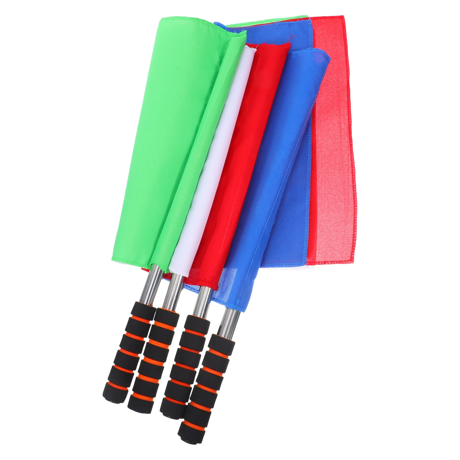 4 قطعة أعلام إشارة للرياضة مادة متينة رؤية مشرقة حجم قياسي معدات الحكم لأحداث كرة القدم والكرة الطائرة #4