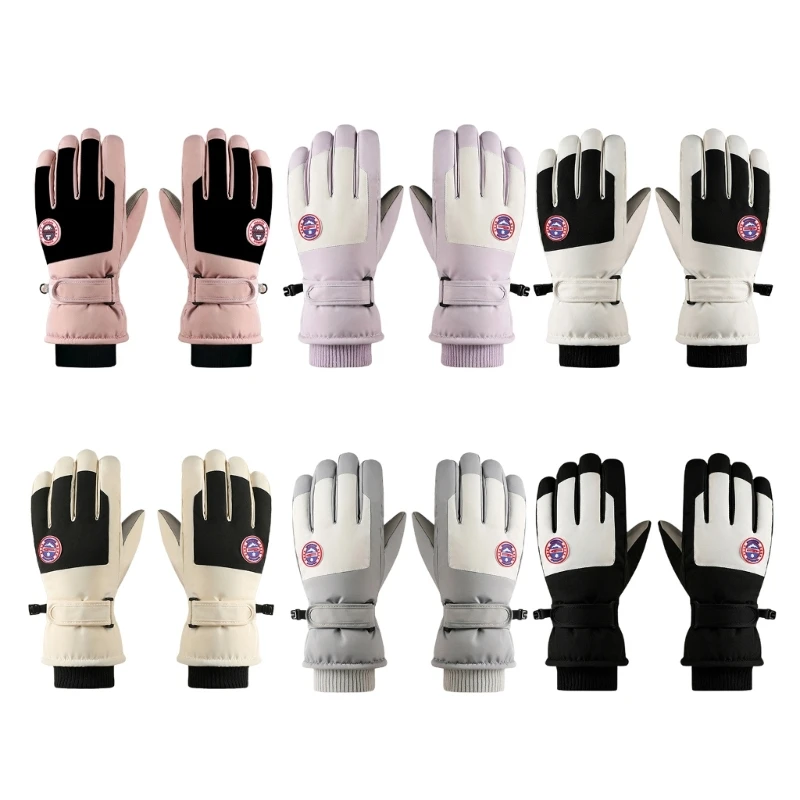 ถุงมือฤดูหนาวหน้าจอสัมผัสความร้อนถุงมือสกีWindproof WARM Mittensสำหรับเล่นสกีสโนว์บอร์ดพลั่วขี่จักรยานเดินป่า