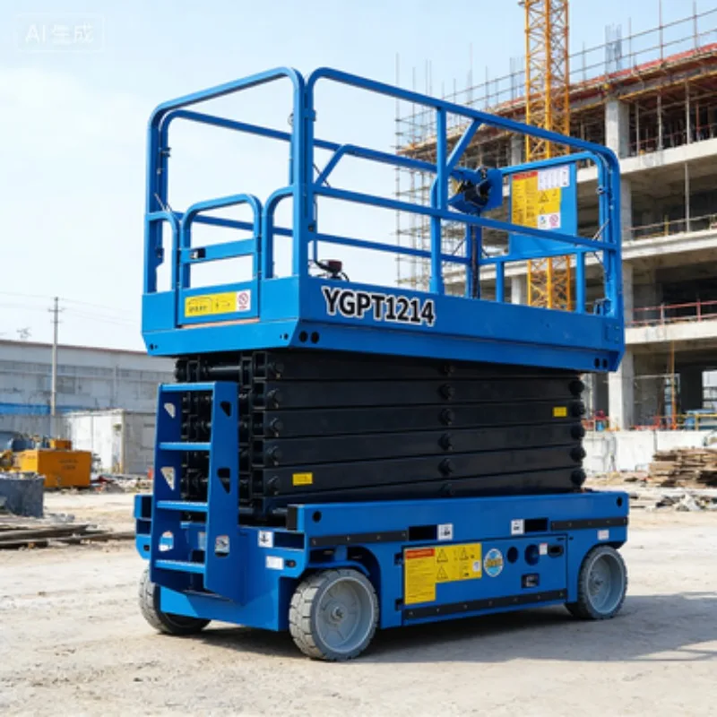 Scissor Lift Electric Trolley Customized Mobile Hydraulic Platform Table Industrial with Wheels