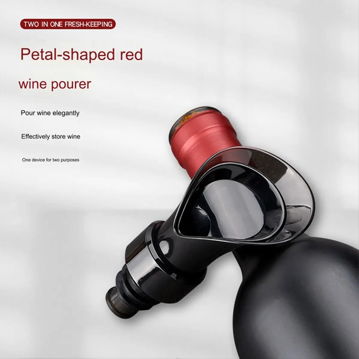 FOR HOME Wine Pourer Fast Wine Decanter Red Wine Preservation Stopper Bottle Stoppers Bar Tools Petal Shape Dispenser