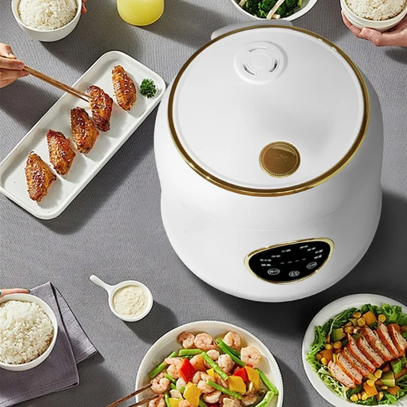 2025 جديد 110 فولت-220 فولت وعاء طبخ أرز صغير 2 إلى 3 أشخاص صغير علوي تبخير وجزء سفلي جهاز طبخ الأرز 1-2 أشخاص
