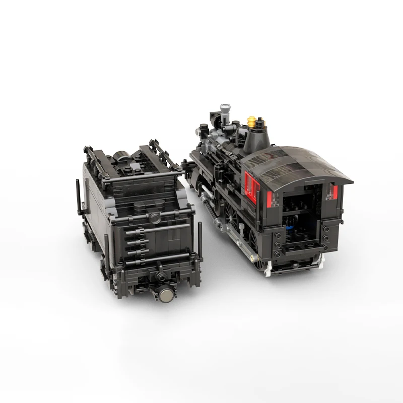 MOC Ferrovias do Canadá A2m 4-4-0 Trem de Passageiros Blocos de Montar Modelo Criativo Brinquedos Infantis Presentes