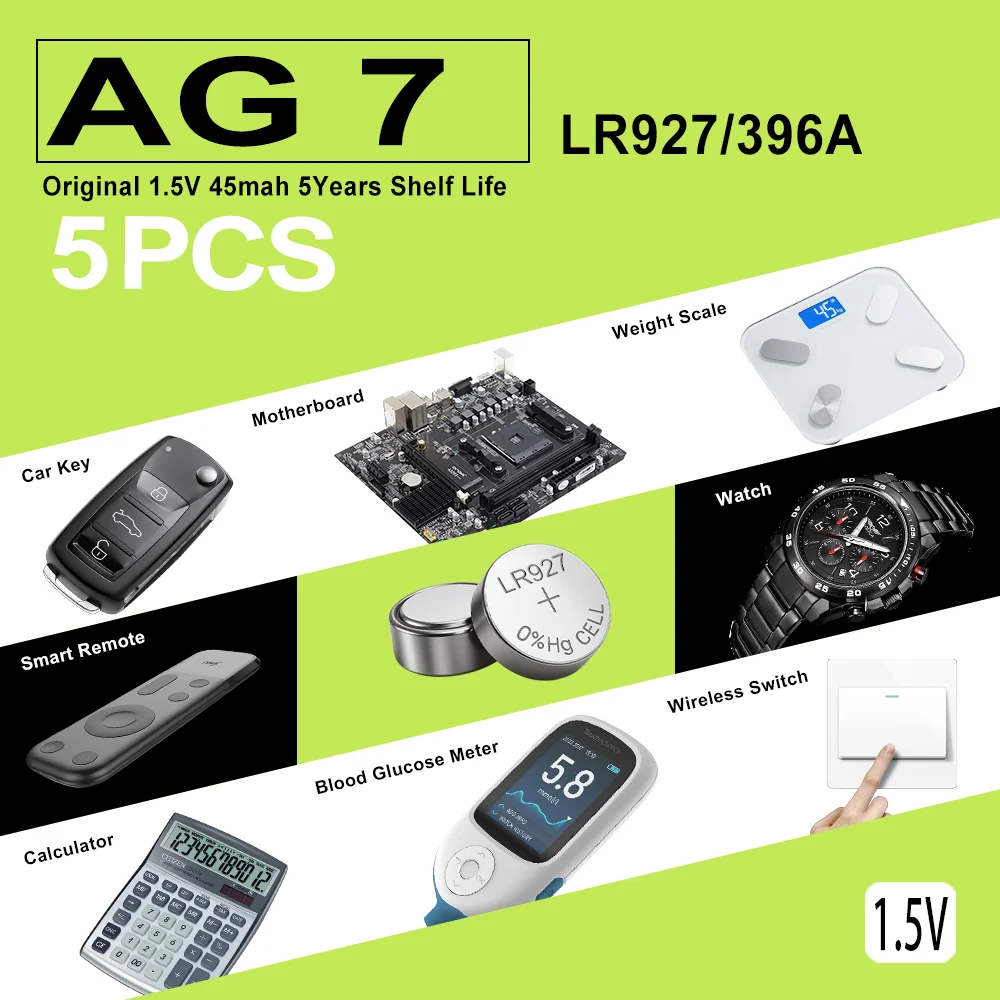 5PCS AG7/AG8/AG9/AG… - image