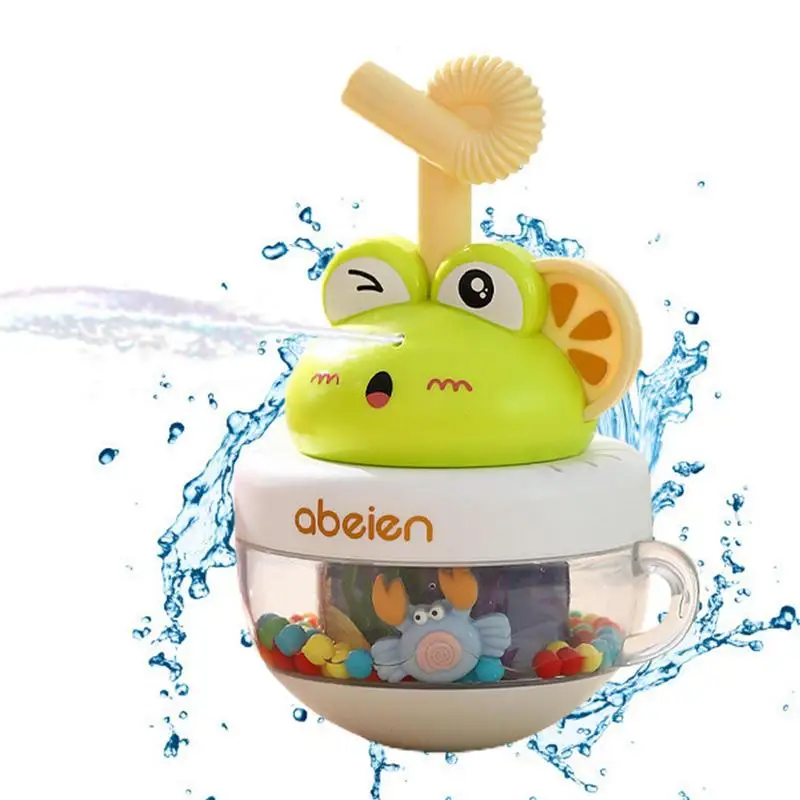 Toy Toddler Crawling Wobble Bath Toys Water Spray Toy With Bell For Boy Bathtub Bathing Shower Time Birthday Gift