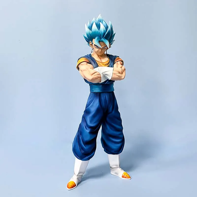 Anime Dragon Ball Z Vegetto Action Figure DBZ Gogeta with Two Heads Figuras 31cm Manga Figurine GK Statue Model Ornament Toys