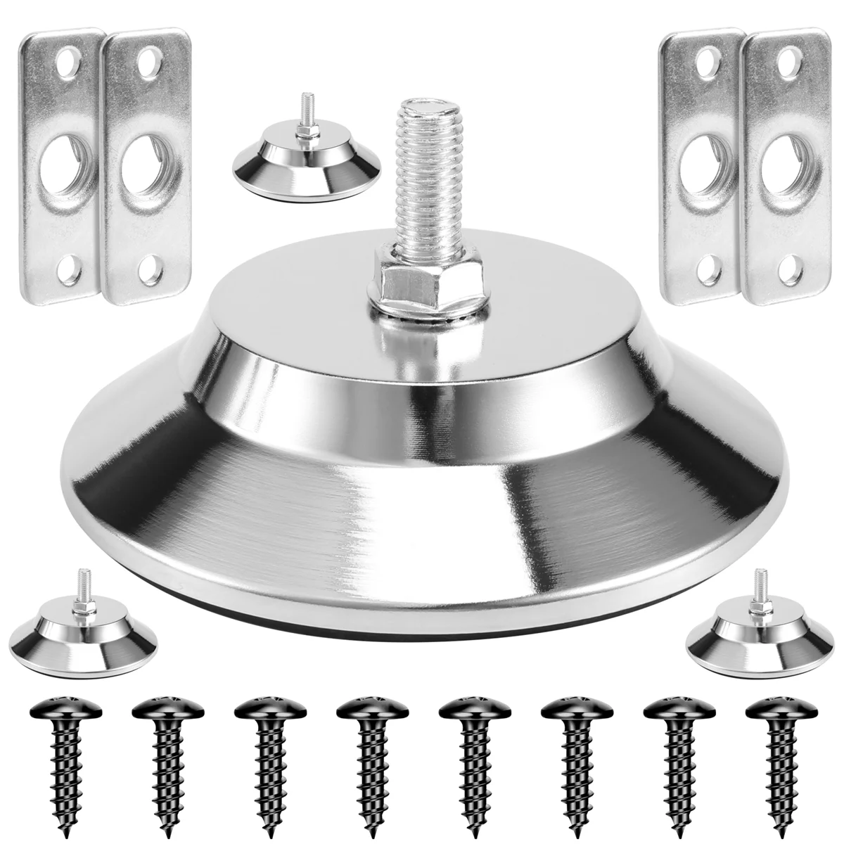 4 PCS Billiard/Pool Table Leg Levelers 5 Inch Metal Game Table Leg Levelers Heavy Duty Leveling Feets for Pool Table