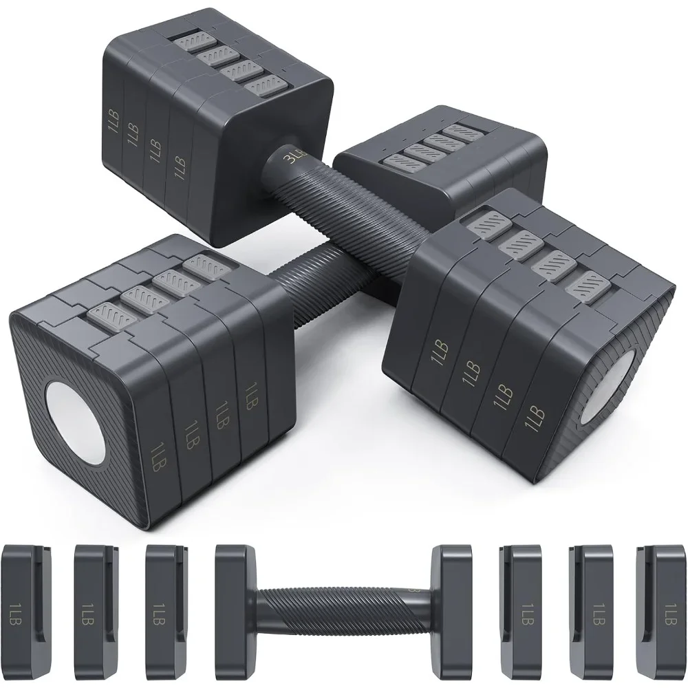 

Dumbbell, Adjustable Hand Weight Combination 5-in-1 Weight Adjustment 10 Pound Dumbbell Combination 2 Quick Adjustment Dumbbells