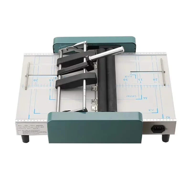 A3 PLC Core Electric Manual Book Binding Machine Desktop Manual Booklet Maker Saddle Flat Stapling Folding Stitching New