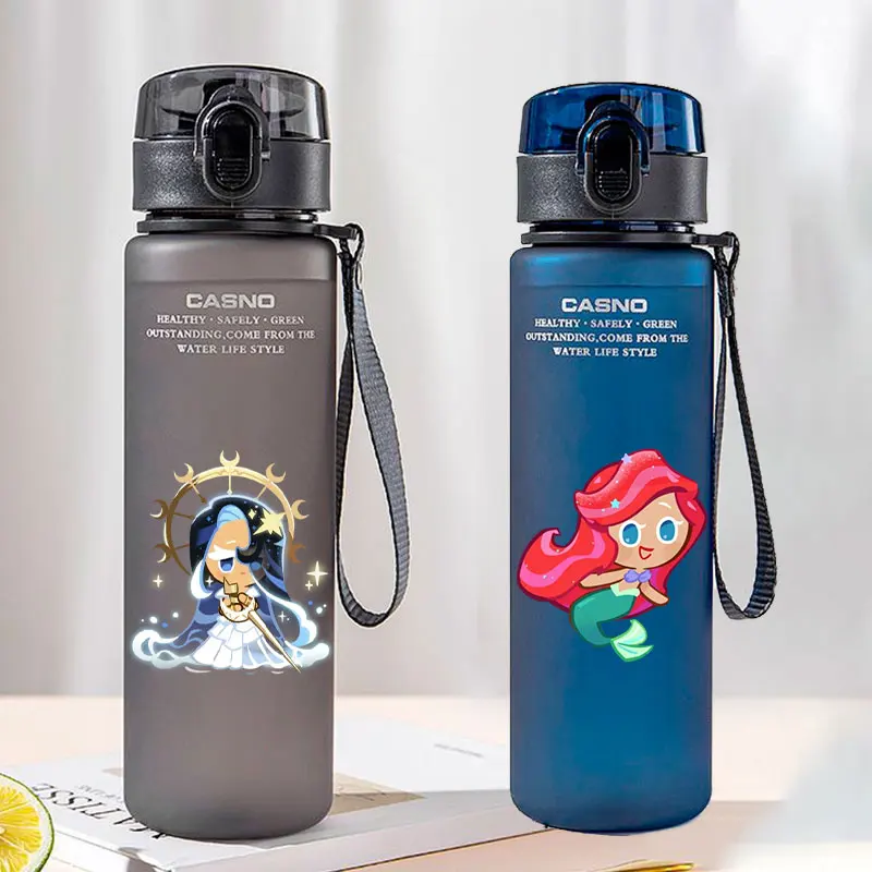 زجاجة مياه بلاستيكية تعمل على شكل وحش شجاع ، كوب رياضي بسعة كبيرة ، كوب كرتون ، مملكة Wki ، في الهواء الطلق #2