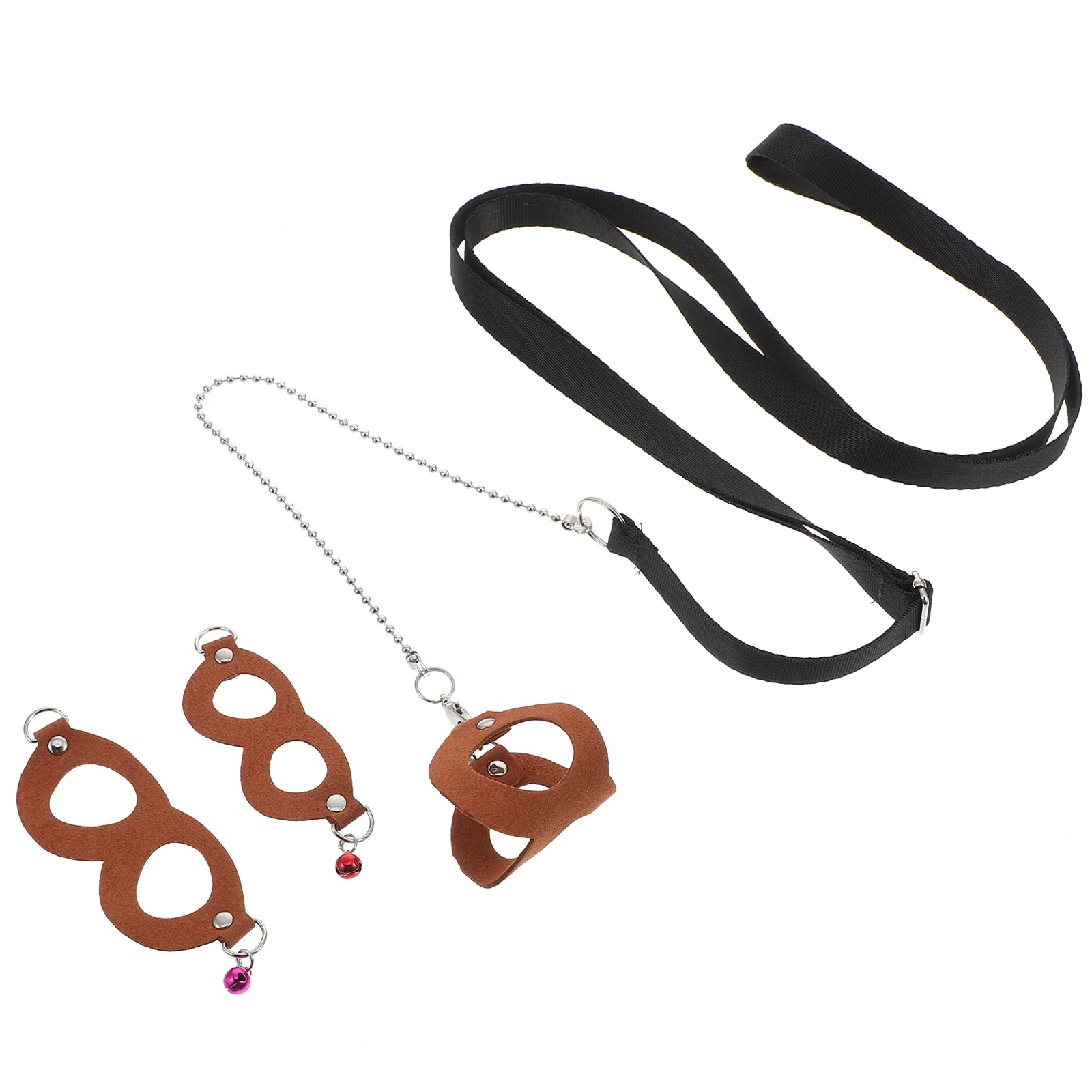 

Small Animal Harness Strap Traction Rope Sugar Glider Outdoor Glass Brown Adjustable Lightweight Ropes Durable