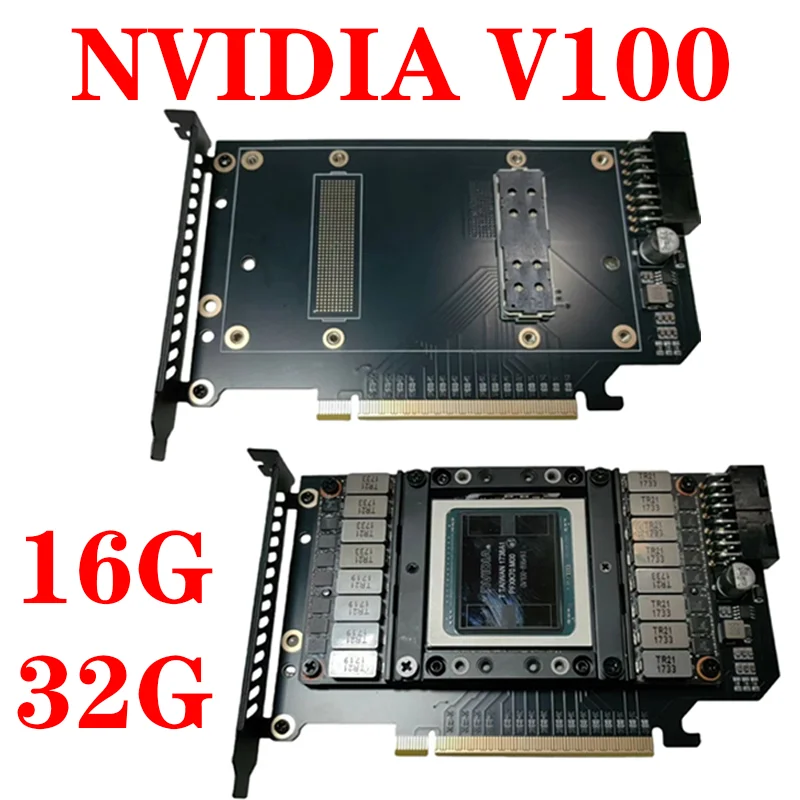 NVIDIA V100 16G 24G GPU AI computing graphics card deep learning SXM2 to PCIE NVIDIA V100 16G V100 32G