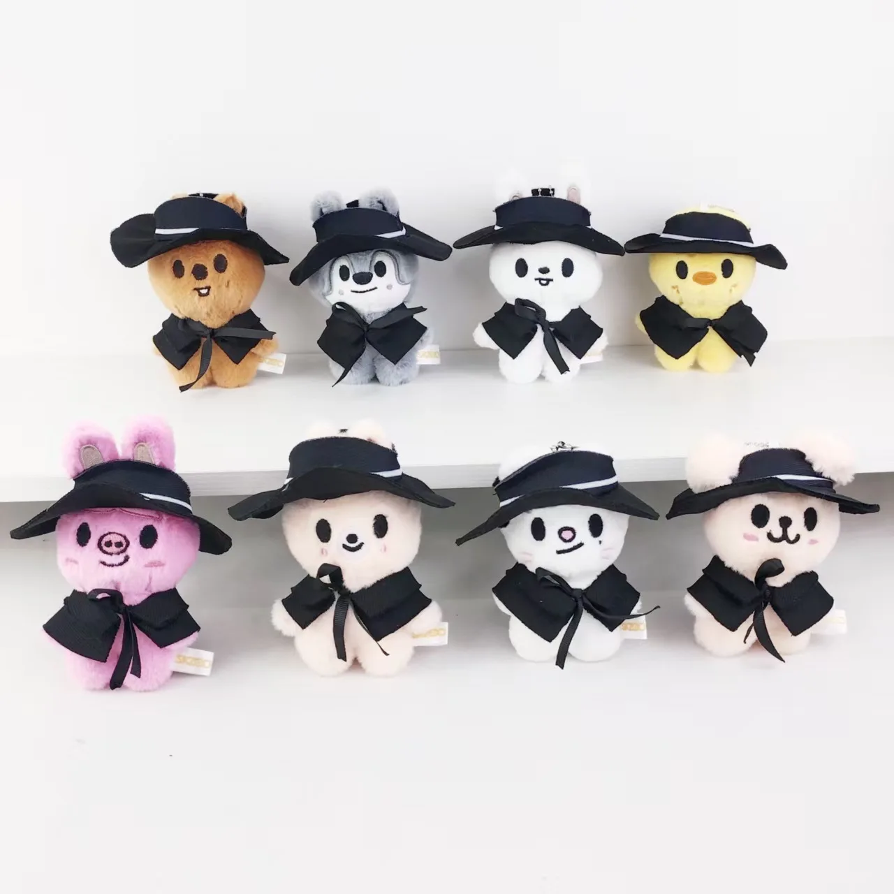 

-*SKZOO Plush Toys 10cm Stray Kids Plush Wolf Chan Cartoon Stuffed Animal Plushies Doll Kawaii Companion for Kid Adult Fans Gift