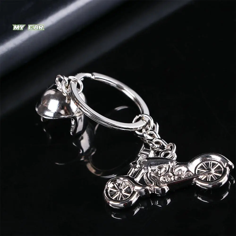 

Hot Sale Creative Key Chain Motocross Smart Motorcycle Helmet Metal Key Rings Motor Keychain