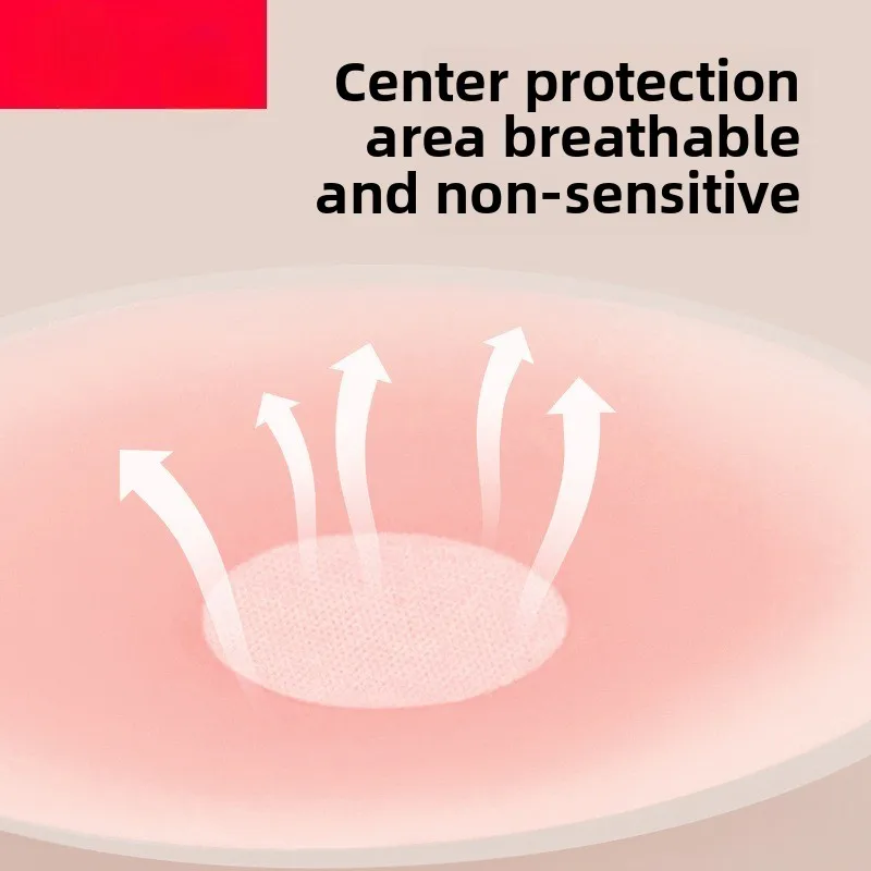 Unsichtbarer, nahtloser, dünner Hosenträger aus Silikonlatex, spezieller Anti-Licht-Gymnastikanzug-Brustaufkleber für tanzende Studenten