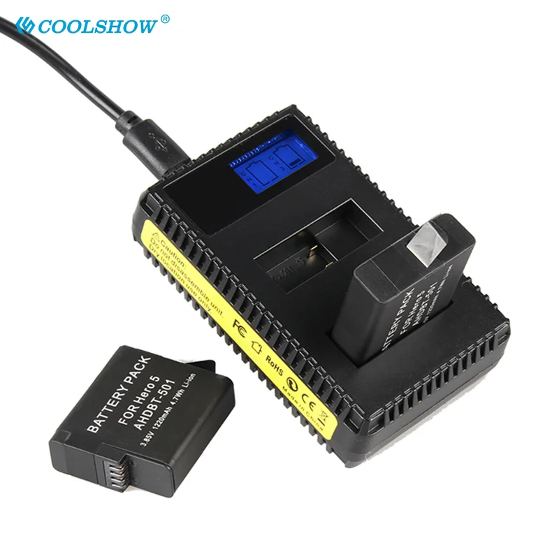 Аккумулятор на 1250 мА · ч для камеры Gopro Hero 7 Gopro Hero 6 Gopro Hero 5 Black