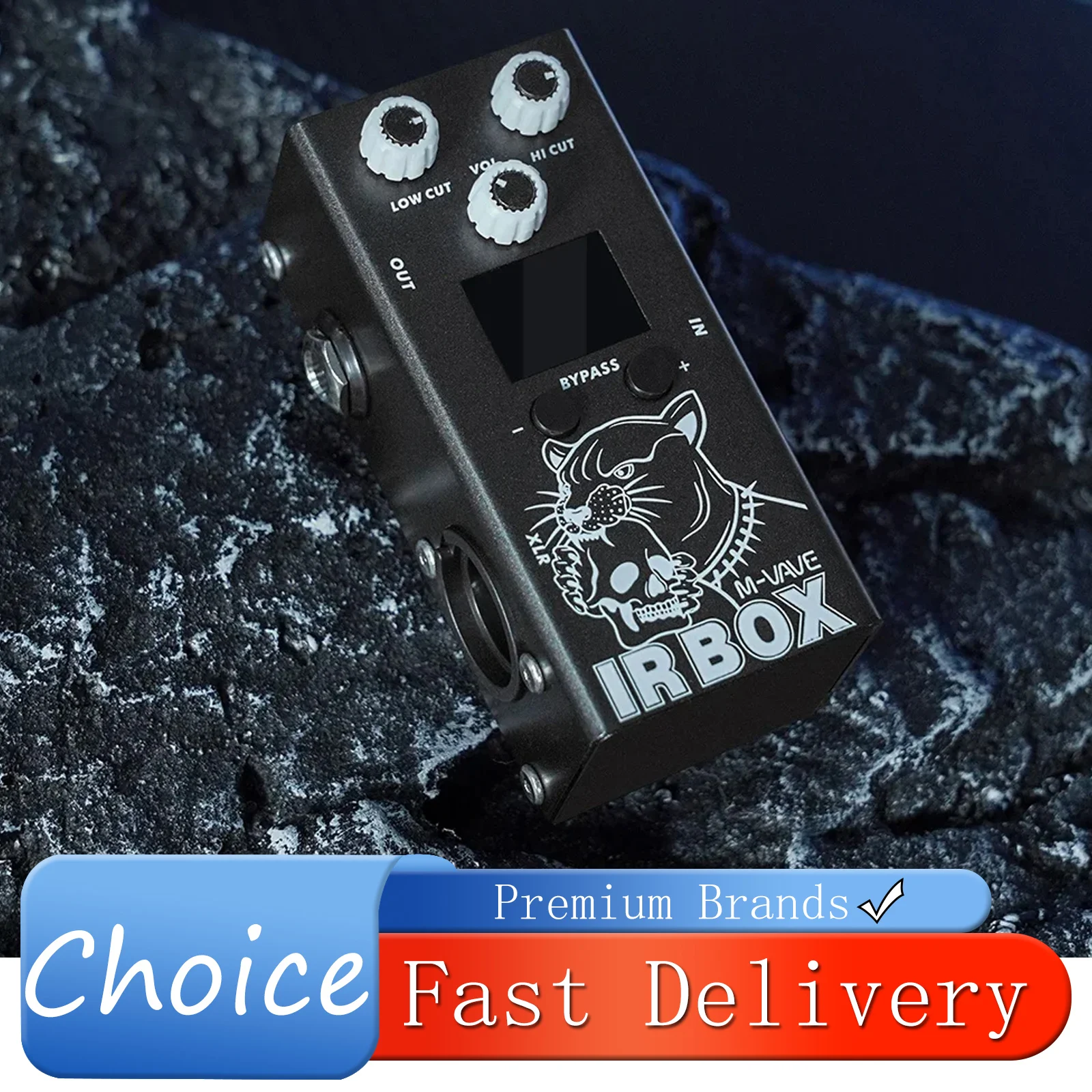 M-VAVE IR Box Electric Guitar Effect Pedal IR Cab Impulse Response Cabinets Speaker Simulator Effect Guitar Accessories Parts