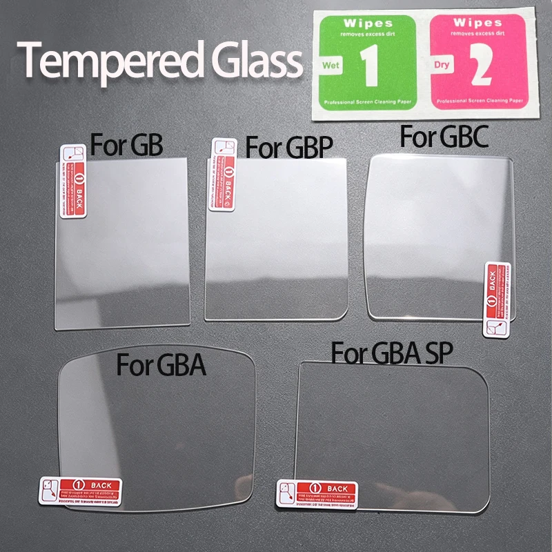 1Pieces Of Screen Protector Film Suitable FORGB GBA GBC GBP GBA SP Game Consoles Scratch Resistant Tempered Glass Protector Film