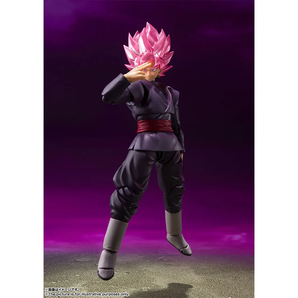 BANDAI S.H.Figuarts Dragon Ball Super SAIYAN ROSE Goku Black Anime Model Action Figure Genuine Boxed Toy in Stock