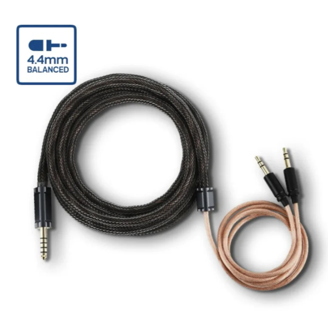 THIEAUDIO Cypher 3,5 mm/4,4 mm kabel met hoogwaardig kabelontwerp en duurzame PET + PVC-omhulsel 4.4mm Cable-Gold