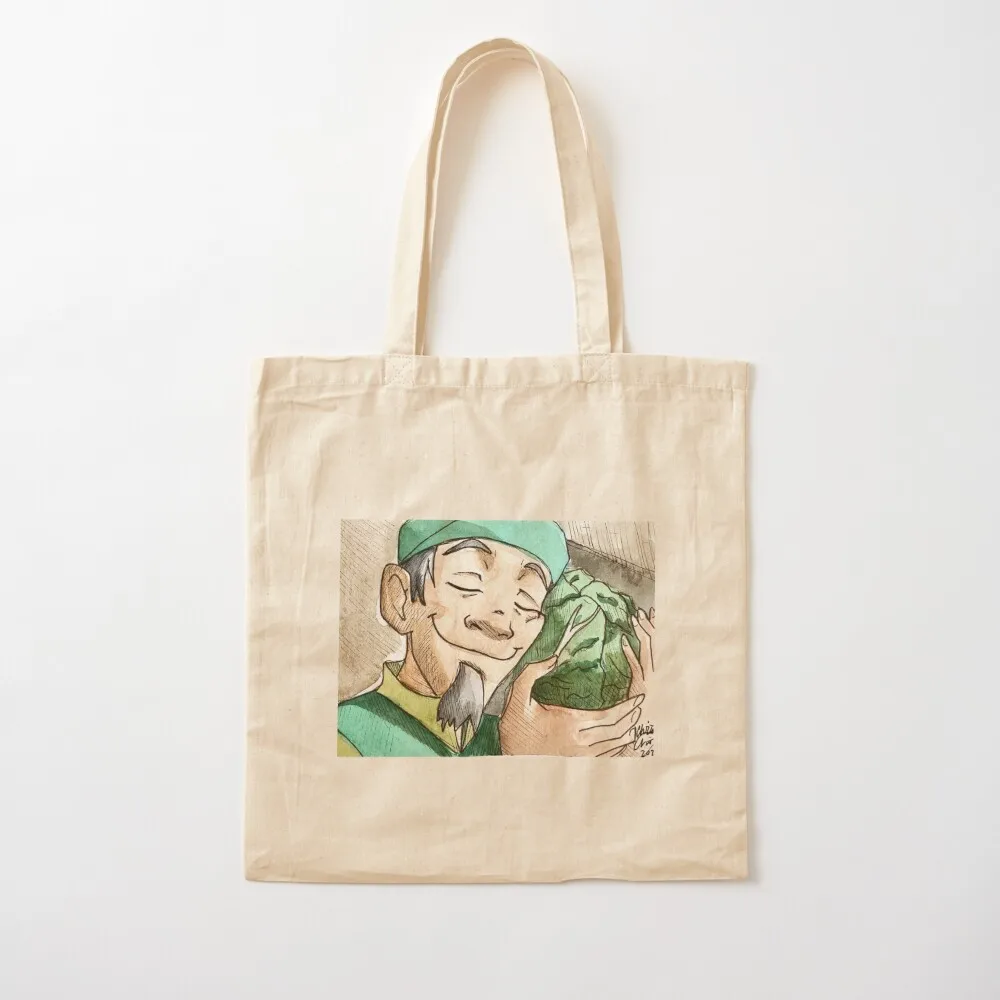 Cabbage Man from Avatar the Last Airbender in Watercolor Tote Bag Beach bag Cloth bags bags woman 2025 canvas bags #2