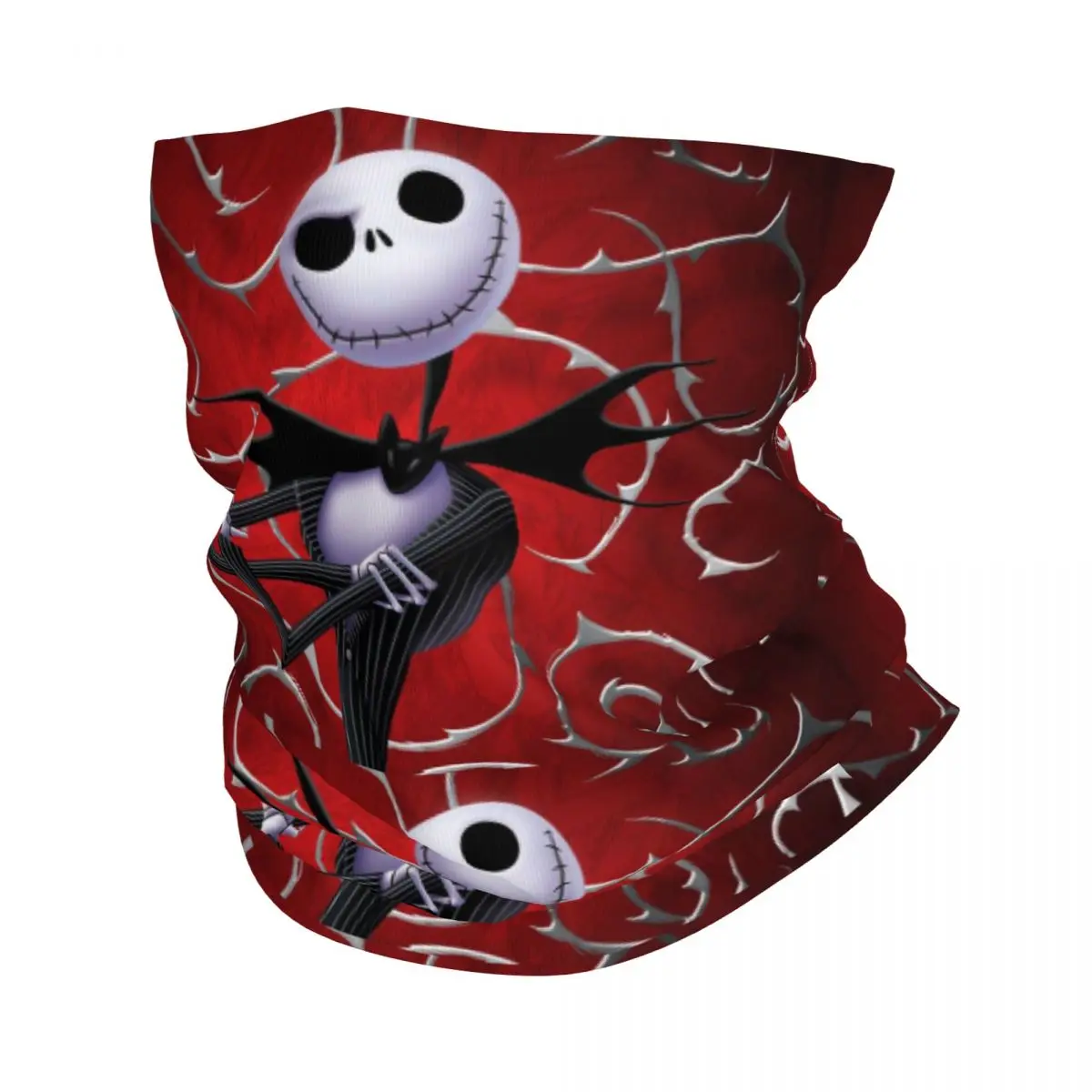 Custom The Nightmare Before Christmas Jack Skellington Bandana Neck Gaiter Hiking Cycling Women Men Wrap Scarf Balaclava Warmer