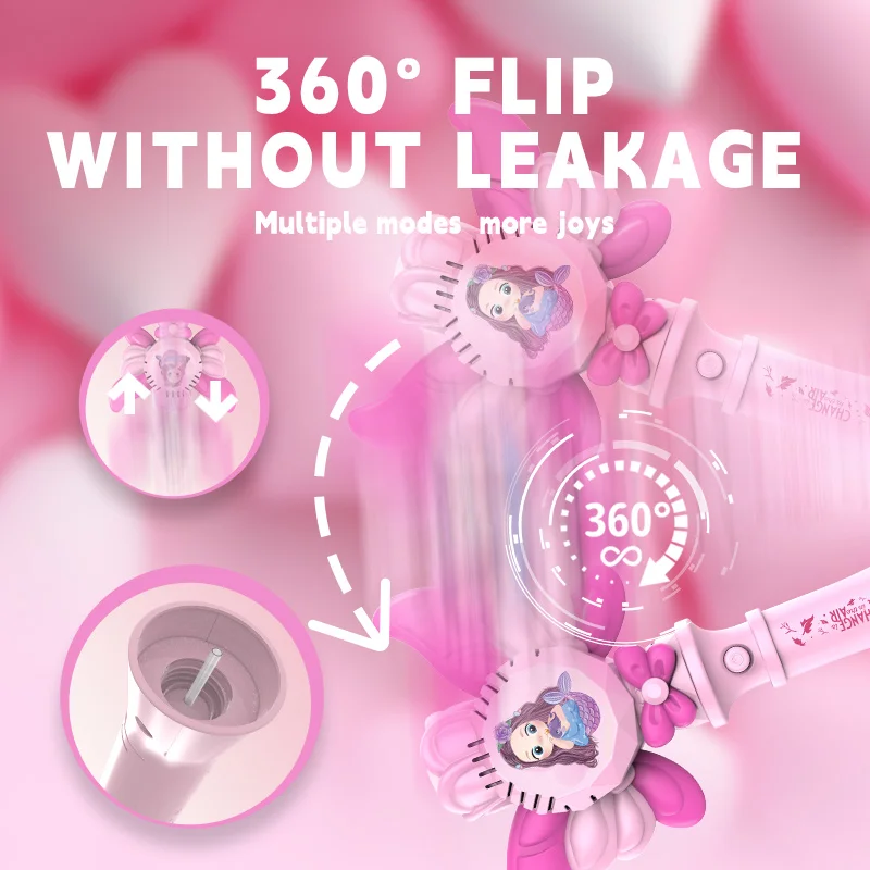 Różdżka do robienia baniek Myśliwka, ręczna maszyna do baniek z światłem i muzyką, prezent dla dziewczynki, dla dzieci