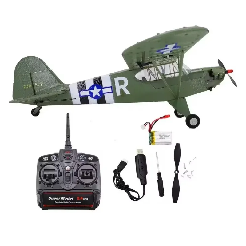 Kubing Ke telecomando Fx9703 modello di seconda guerra mondiale J3 Brushless a 4 vie a sei assi 3d modello di aereo ad ala fissa regalo giocattolo all'aperto