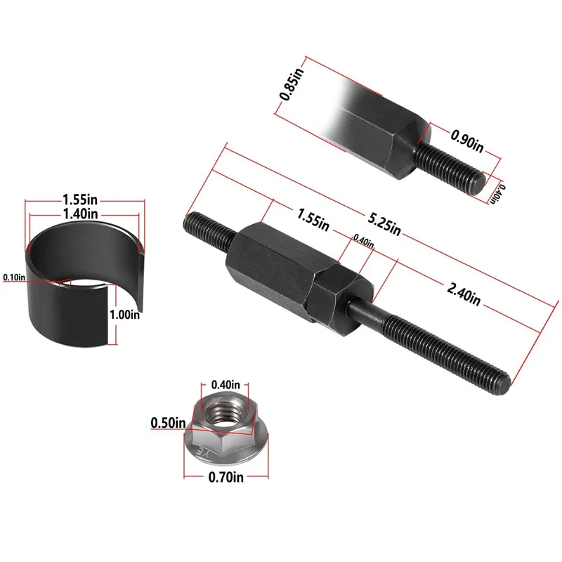 9010 9010A 9010B Injector Remover/Installer Fit for Cummins 5.9 24V and 6.7 Liter Diesel Engine for Dodge Ram Truck 1500 2500 35