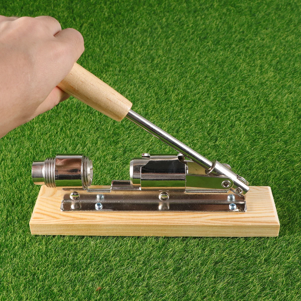 

Nutcracker Walnut Pliers Stainless Steel Sheller Hand Press Crackers Wood Handle Adjustable Size Easy
