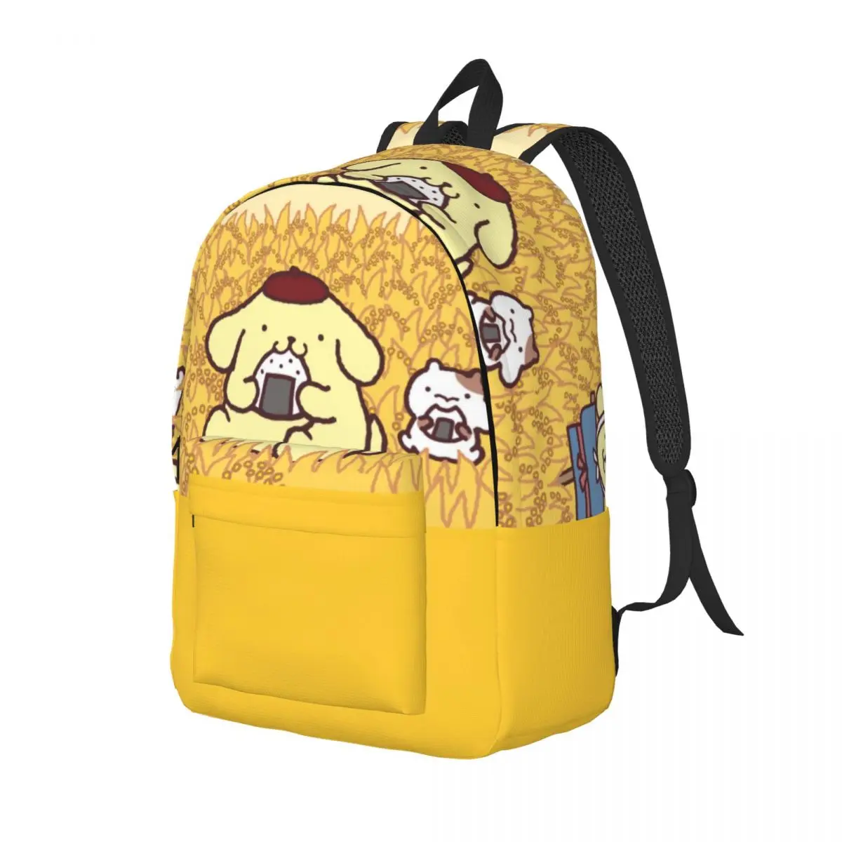 Cute Dog Children's Bags Sanrio Pom Pom Purin Ladies Snack Storage For Work Office Birthday Gift Multi Compartment Schoolbag