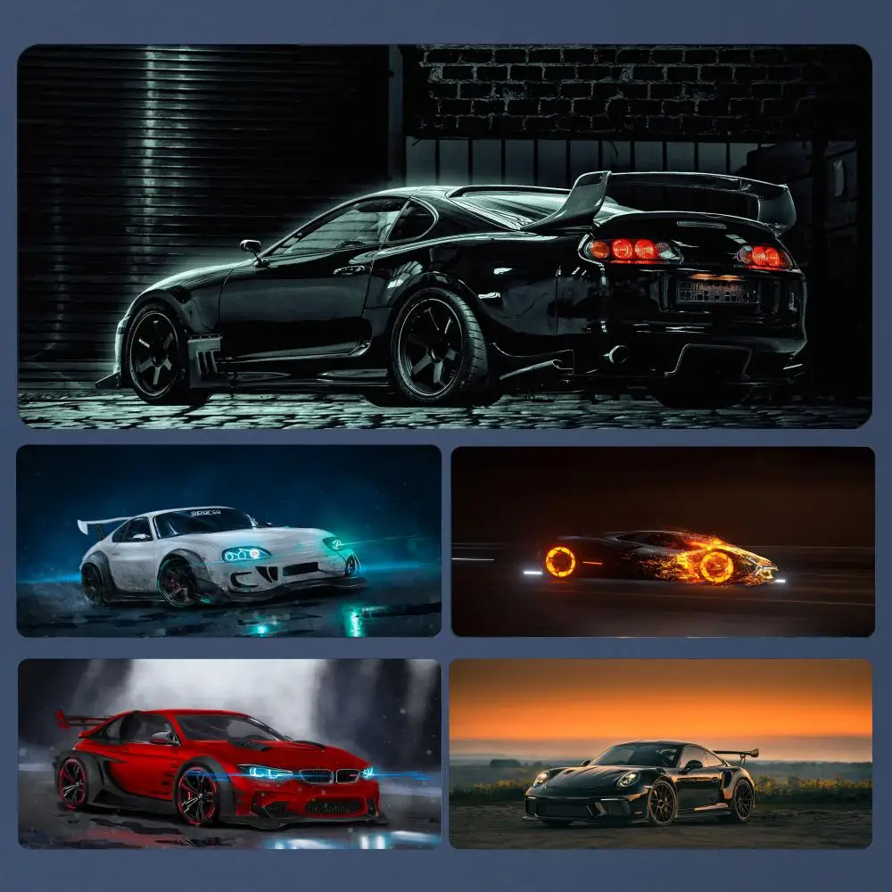 

Cool Car Mousepad Large Gaming Mouse Pad LockEdge Thickened Computer Keyboard Table Desk Mat